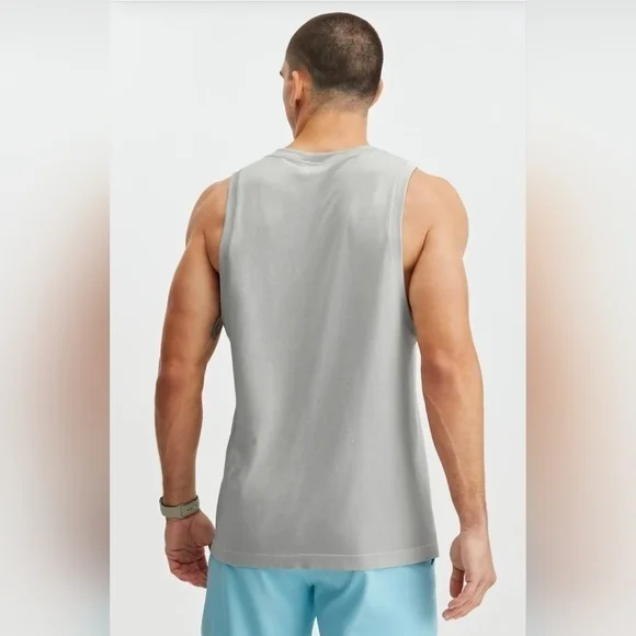 Fabletics Mens Tank Top XS Light Gray - Picture 2 of 9